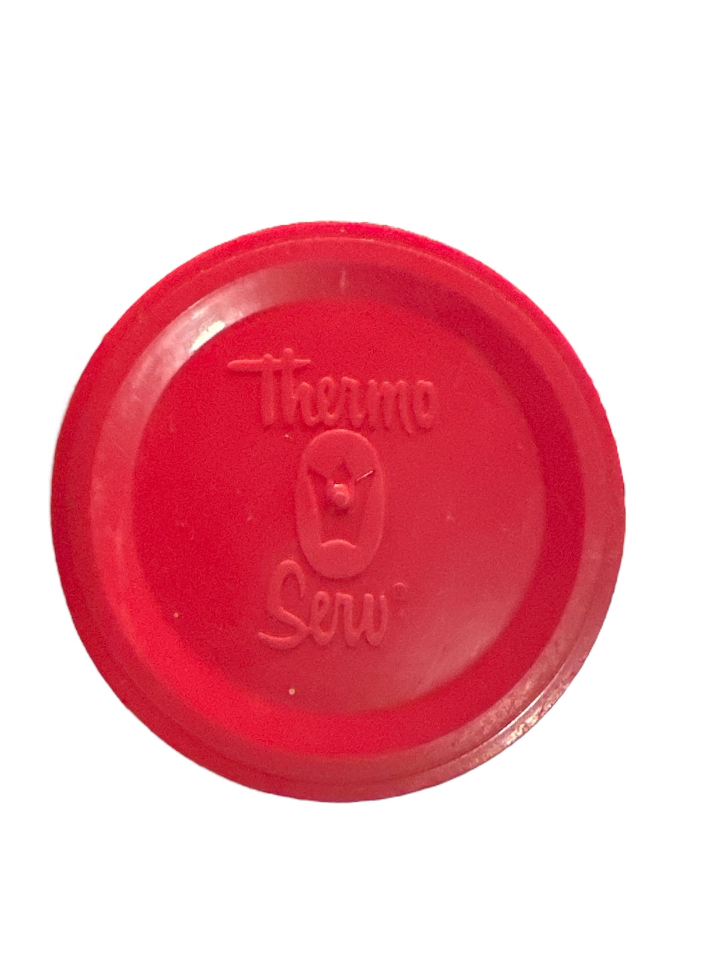 Vintage 1960s Thermo Serv Red Gingham 14 inch Thermos