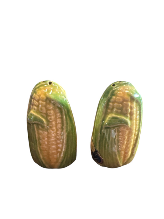 Vintage Rosemeade Ceramic Corn Salt & Pepper Shaker Set