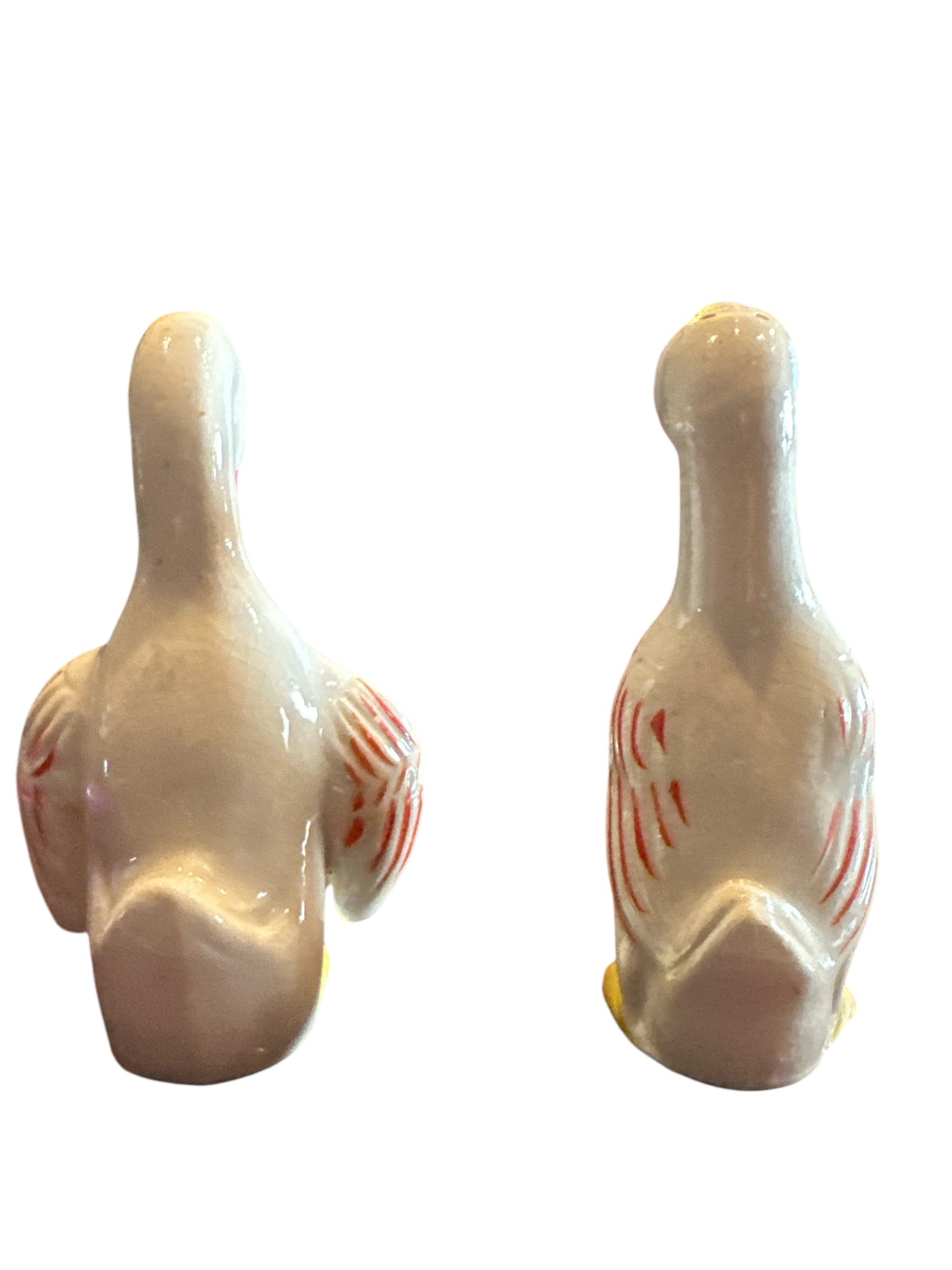 Japanese Ceramic Goose Salt and Pepper Shakers Set