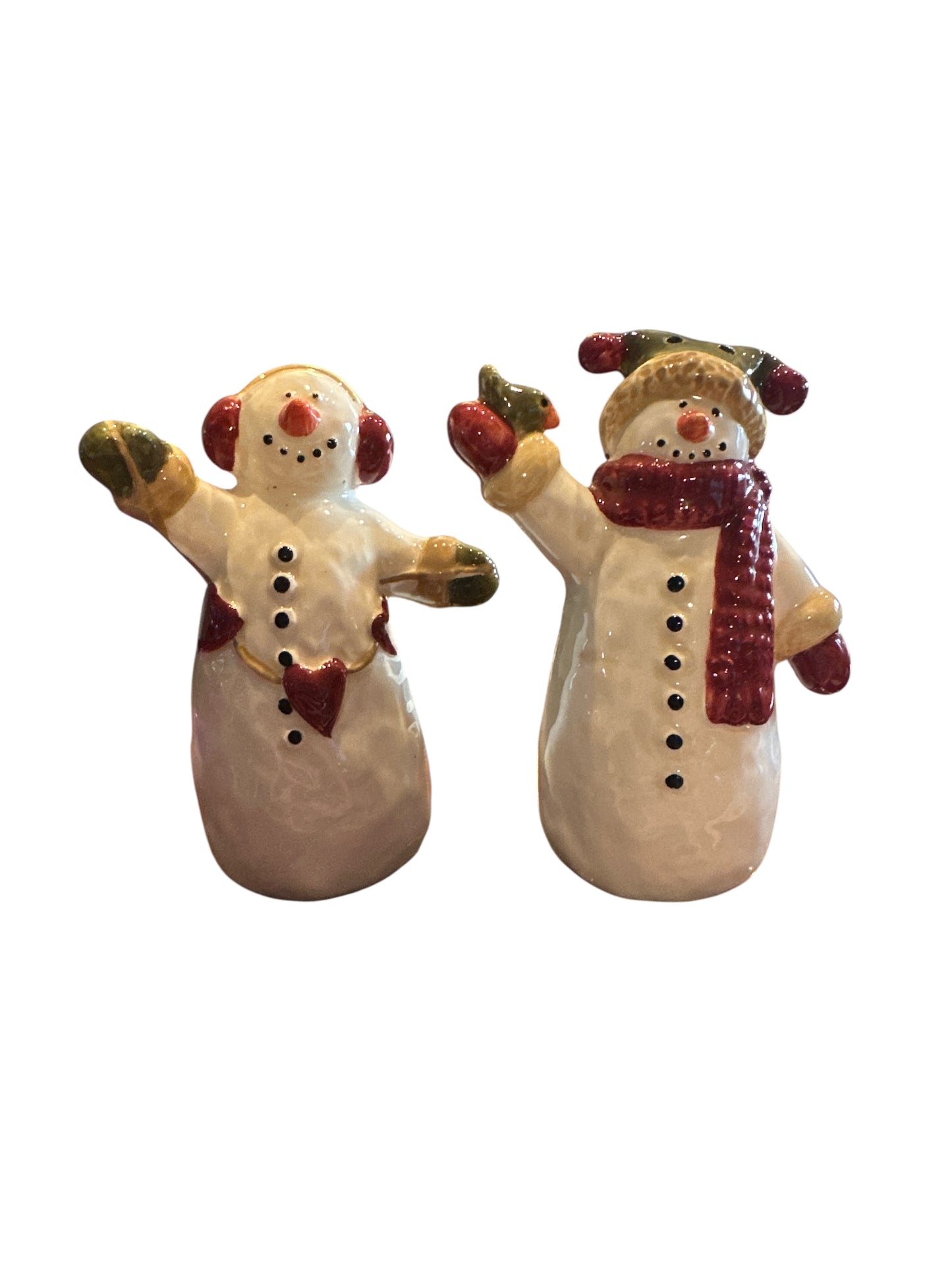 Adorable Snowman Salt and Pepper Shakers