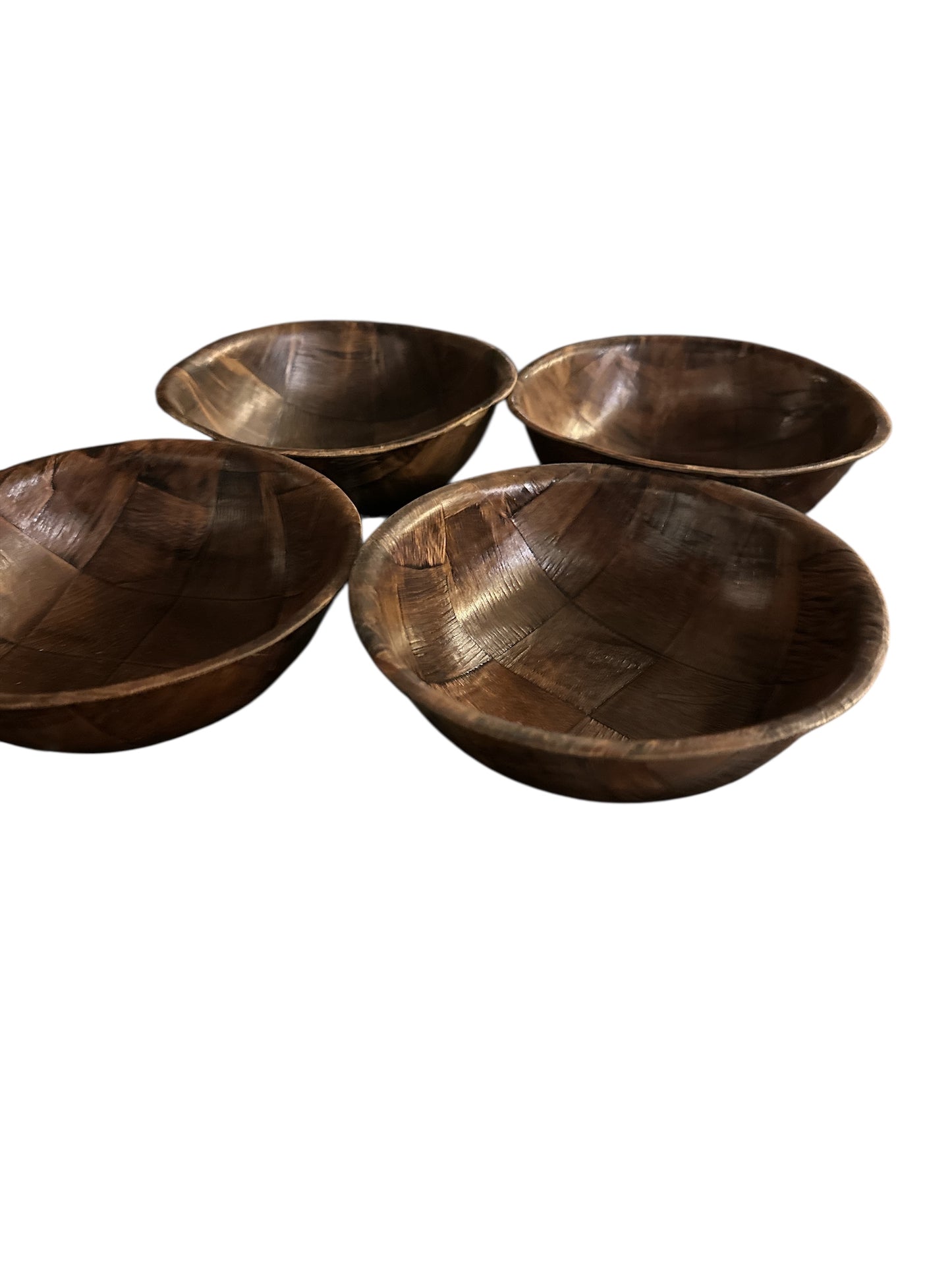 Vintage 70s Weavewood 1 x 10” & 5 x 6” Bowls